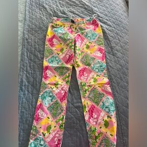Vintage Lily Pulitzer patchwork pattern pants!!